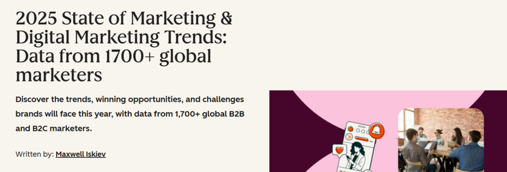 2025 Marketing Trends: Team Meeting & Social Media Icons