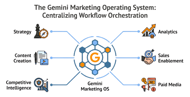 Gemini Marketing OS Workflow Orchestration Diagram